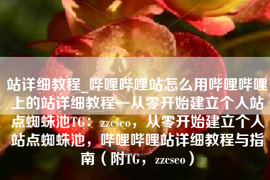 站详细教程_哔哩哔哩站怎么用哔哩哔哩上的站详细教程—从零开始建立个人站点蜘蛛池TG：zzcseo，从零开始建立个人站点蜘蛛池，哔哩哔哩站详细教程与指南（附TG，zzcseo）