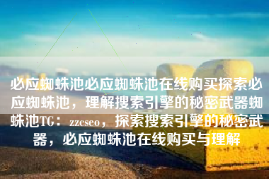 必应蜘蛛池必应蜘蛛池在线购买探索必应蜘蛛池，理解搜索引擎的秘密武器蜘蛛池TG：zzcseo，探索搜索引擎的秘密武器，必应蜘蛛池在线购买与理解