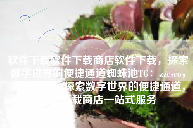 软件下载软件下载商店软件下载，探索数字世界的便捷通道蜘蛛池TG：zzcseo，蜘蛛池TG，探索数字世界的便捷通道，软件下载商店一站式服务