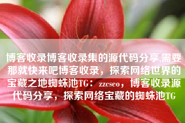 博客收录博客收录集的源代码分享,需要那就快来吧博客收录，探索网络世界的宝藏之地蜘蛛池TG：zzcseo，博客收录源代码分享，探索网络宝藏的蜘蛛池TG