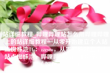 站详细教程_哔哩哔哩站怎么用哔哩哔哩上的站详细教程—从零开始建立个人站点蜘蛛池TG：zzcseo，从零开始建立个人站点蜘蛛池，哔哩哔哩站详细教程与指南（附TG，zzcseo）