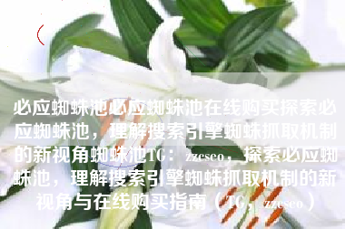 必应蜘蛛池必应蜘蛛池在线购买探索必应蜘蛛池，理解搜索引擎蜘蛛抓取机制的新视角蜘蛛池TG：zzcseo，探索必应蜘蛛池，理解搜索引擎蜘蛛抓取机制的新视角与在线购买指南（TG，zzcseo）