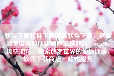 软件下载软件下载商店软件下载，探索数字世界的便捷通道蜘蛛池TG：zzcseo，蜘蛛池TG，探索数字世界的便捷通道，软件下载商店一站式服务