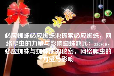 必应蜘蛛必应蜘蛛池探索必应蜘蛛，网络爬虫的力量与影响蜘蛛池TG：zzcseo，必应蜘蛛与蜘蛛池的秘密，网络爬虫的力量与影响