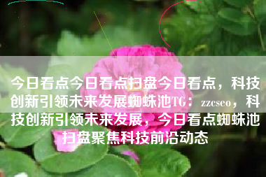 今日看点今日看点扫盘今日看点，科技创新引领未来发展蜘蛛池TG：zzcseo，科技创新引领未来发展，今日看点蜘蛛池扫盘聚焦科技前沿动态