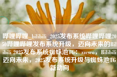 哔哩哔哩_bilibili_2025发布系统哔哩哔哩2050哔哩哔哩发布系统升级，迈向未来的Bilibili 2025发布系统蜘蛛池TG：zzcseo，Bilibili迈向未来，2025发布系统升级与蜘蛛池TG新动向