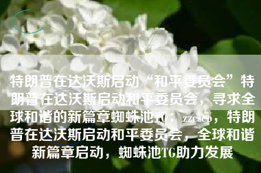 特朗普在达沃斯启动“和平委员会”特朗普在达沃斯启动和平委员会，寻求全球和谐的新篇章蜘蛛池TG：zzcseo，特朗普在达沃斯启动和平委员会，全球和谐新篇章启动，蜘蛛池TG助力发展