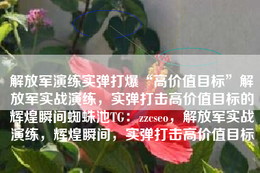 解放军演练实弹打爆“高价值目标”解放军实战演练，实弹打击高价值目标的辉煌瞬间蜘蛛池TG：zzcseo，解放军实战演练，辉煌瞬间，实弹打击高价值目标