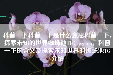 科普一下科普一下是什么意思科普一下，探索未知的世界蜘蛛池TG：zzcseo，科普一下的含义及探索未知世界的蜘蛛池TG介绍