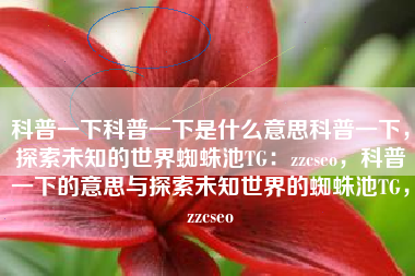 科普一下科普一下是什么意思科普一下，探索未知的世界蜘蛛池TG：zzcseo，科普一下的意思与探索未知世界的蜘蛛池TG，zzcseo
