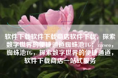 软件下载软件下载商店软件下载，探索数字世界的便捷通道蜘蛛池TG：zzcseo，蜘蛛池TG，探索数字世界的便捷通道，软件下载商店一站式服务