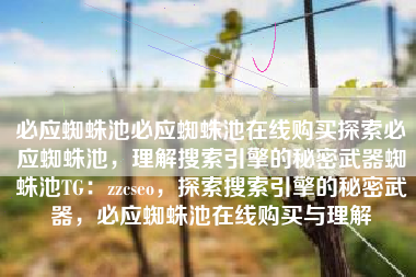 必应蜘蛛池必应蜘蛛池在线购买探索必应蜘蛛池，理解搜索引擎的秘密武器蜘蛛池TG：zzcseo，探索搜索引擎的秘密武器，必应蜘蛛池在线购买与理解