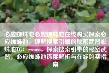 必应蜘蛛池必应蜘蛛池在线购买探索必应蜘蛛池，理解搜索引擎的秘密武器蜘蛛池TG：zzcseo，探索搜索引擎的秘密武器，必应蜘蛛池深度解析与在线购买指南