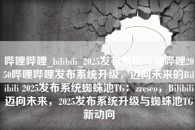 哔哩哔哩_bilibili_2025发布系统哔哩哔哩2050哔哩哔哩发布系统升级，迈向未来的Bilibili 2025发布系统蜘蛛池TG：zzcseo，Bilibili迈向未来，2025发布系统升级与蜘蛛池TG新动向