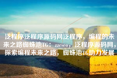泛程序泛程序源码网泛程序，编程的未来之路蜘蛛池TG：zzcseo，泛程序源码网，探索编程未来之路，蜘蛛池TG助力发展