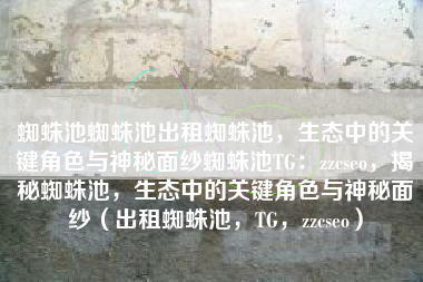 蜘蛛池蜘蛛池出租蜘蛛池，生态中的关键角色与神秘面纱蜘蛛池TG：zzcseo，揭秘蜘蛛池，生态中的关键角色与神秘面纱（出租蜘蛛池，TG，zzcseo）