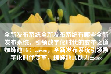 全新发布系统全新发布系统有哪些全新发布系统，引领数字化时代的变革之道蜘蛛池TG：zzcseo，全新发布系统引领数字化时代变革，蜘蛛池TG助力zzcseo