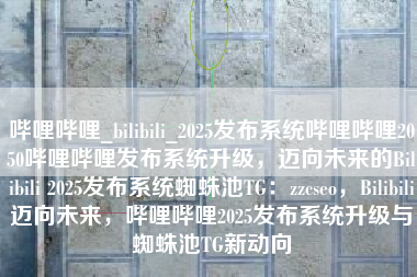 哔哩哔哩_bilibili_2025发布系统哔哩哔哩2050哔哩哔哩发布系统升级，迈向未来的Bilibili 2025发布系统蜘蛛池TG：zzcseo，Bilibili迈向未来，哔哩哔哩2025发布系统升级与蜘蛛池TG新动向