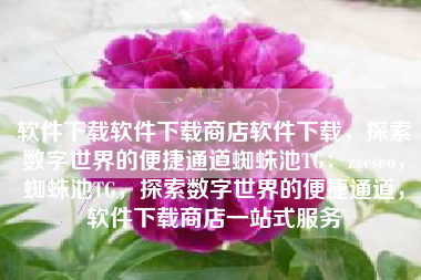 软件下载软件下载商店软件下载，探索数字世界的便捷通道蜘蛛池TG：zzcseo，蜘蛛池TG，探索数字世界的便捷通道，软件下载商店一站式服务