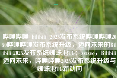 哔哩哔哩_bilibili_2025发布系统哔哩哔哩2050哔哩哔哩发布系统升级，迈向未来的Bilibili 2025发布系统蜘蛛池TG：zzcseo，Bilibili迈向未来，哔哩哔哩2025发布系统升级与蜘蛛池TG新动向