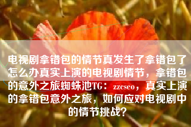 电视剧拿错包的情节真发生了拿错包了怎么办真实上演的电视剧情节，拿错包的意外之旅蜘蛛池TG：zzcseo，真实上演的拿错包意外之旅，如何应对电视剧中的情节挑战？
