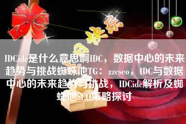 IDCidc是什么意思啊IDC，数据中心的未来趋势与挑战蜘蛛池TG：zzcseo，IDC与数据中心的未来趋势与挑战，IDCidc解析及蜘蛛池SEO策略探讨