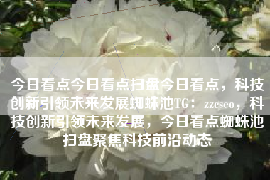 今日看点今日看点扫盘今日看点，科技创新引领未来发展蜘蛛池TG：zzcseo，科技创新引领未来发展，今日看点蜘蛛池扫盘聚焦科技前沿动态