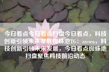 今日看点今日看点扫盘今日看点，科技创新引领未来发展蜘蛛池TG：zzcseo，科技创新引领未来发展，今日看点蜘蛛池扫盘聚焦科技前沿动态