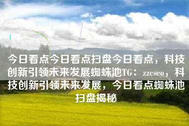 今日看点今日看点扫盘今日看点，科技创新引领未来发展蜘蛛池TG：zzcseo，科技创新引领未来发展，今日看点蜘蛛池扫盘揭秘