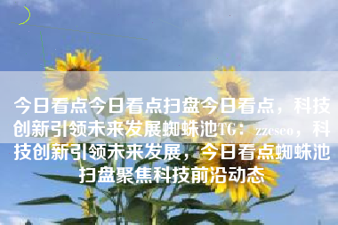 今日看点今日看点扫盘今日看点，科技创新引领未来发展蜘蛛池TG：zzcseo，科技创新引领未来发展，今日看点蜘蛛池扫盘聚焦科技前沿动态