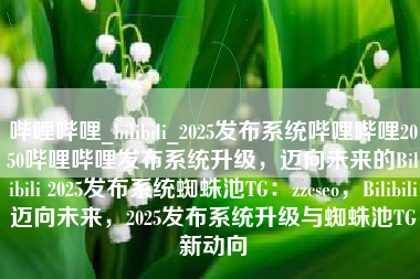 哔哩哔哩_bilibili_2025发布系统哔哩哔哩2050哔哩哔哩发布系统升级，迈向未来的Bilibili 2025发布系统蜘蛛池TG：zzcseo，Bilibili迈向未来，2025发布系统升级与蜘蛛池TG新动向