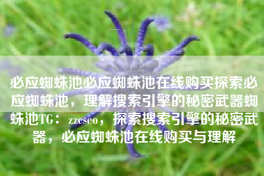 必应蜘蛛池必应蜘蛛池在线购买探索必应蜘蛛池，理解搜索引擎的秘密武器蜘蛛池TG：zzcseo，探索搜索引擎的秘密武器，必应蜘蛛池在线购买与理解