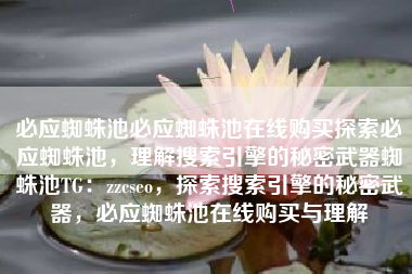 必应蜘蛛池必应蜘蛛池在线购买探索必应蜘蛛池，理解搜索引擎的秘密武器蜘蛛池TG：zzcseo，探索搜索引擎的秘密武器，必应蜘蛛池在线购买与理解