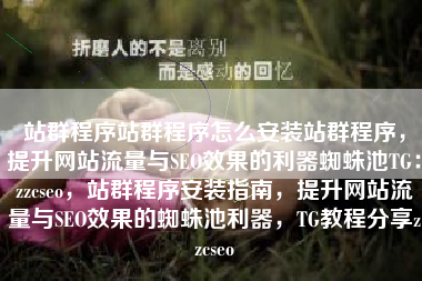 站群程序站群程序怎么安装站群程序，提升网站流量与SEO效果的利器蜘蛛池TG：zzcseo，站群程序安装指南，提升网站流量与SEO效果的蜘蛛池利器，TG教程分享zzcseo