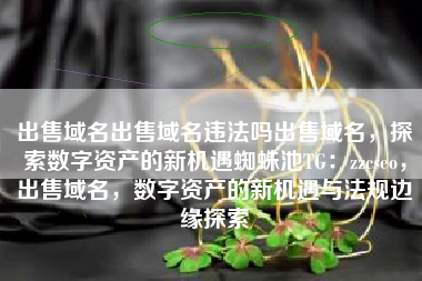 出售域名出售域名违法吗出售域名，探索数字资产的新机遇蜘蛛池TG：zzcseo，出售域名，数字资产的新机遇与法规边缘探索