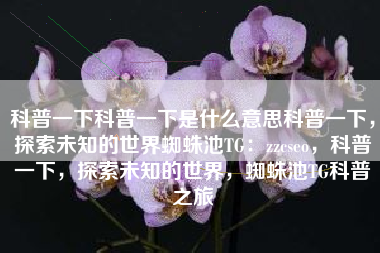 科普一下科普一下是什么意思科普一下，探索未知的世界蜘蛛池TG：zzcseo，科普一下，探索未知的世界，蜘蛛池TG科普之旅