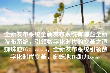 全新发布系统全新发布系统有哪些全新发布系统，引领数字化时代的变革之道蜘蛛池TG：zzcseo，全新发布系统引领数字化时代变革，蜘蛛池TG助力zzcseo